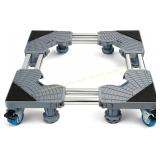 Mini Fridge Stand: 4 Locking Wheels, 28-35.4"