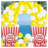 1 Pack 102 Pcs Giant Popcorn Box with Balloons