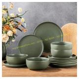 AmorArc Ceramic Dinnerware Set, 24pc