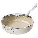 Redchef Ceramic Saute Pan with Lid, 5QT