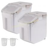 AnRui Rice Storage 50LB, Airtight 2Pcs