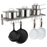Wallniture Lyon Kitchen Rack with 10 S Hooks