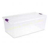 Damaged Sterilite 110qt Clear View Bin with Latch