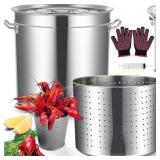 Geetery Stainless Steel Boil Pot Kit (36.9 qt)