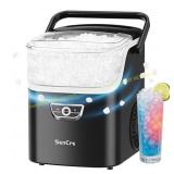Nugget Ice Maker with Handle, 40lbs/Day