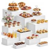 Leinuosen XL Acrylic Buffet Risers (White)