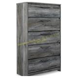 Ashley Baystorm Rustic 5-Drawer Chest, Gray