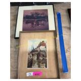 2 ct. pictures with frames