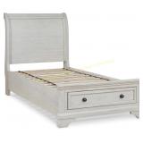 Robbinsdale Twin Sleigh Bed with Storage