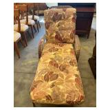Wicker lounger chair
