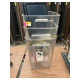Plastic storage containers