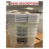 5ct 15qt Plastic Storage Containers & Sterlite