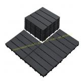 Interlocking Deck Tiles 27 PCS 12x12 Dark Grey