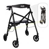 Stander Space Saver Rollator, Matte Black