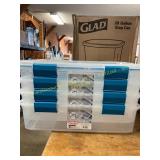 Sterlite 37qt & 3ct Storage Containers (4pc)