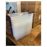 12ct Sterlite Plastic Storage Containers 6qt