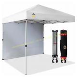 CenterLOK 8x8 Pop Up Canopy with Wall White