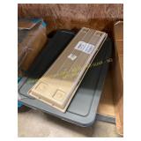 24in flower tray & 2 damaged storage bins