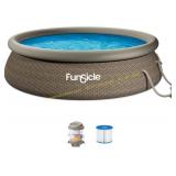 COMPLETE? Funsicle Quickset Pool 12x36" w/ FiltraB