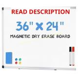 DUMOS Magnetic White Board Kit 36x24"