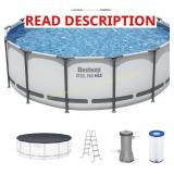 COMPLETE? Bestway Steel Pro MAX Pool Set (Gray)