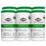 6pk 155ct Clorox Health Wipes, Hydrogen Peroxide