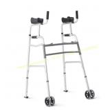 Medline Upright Walker with 5" Wheels, 300lb