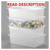 CURTA 4-Pack 6" Food Pan with Lid, NSF