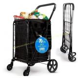 SereneLife Folding Cart with Liner (70 lb)