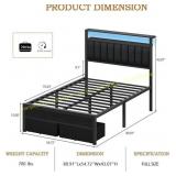 Furnulem Full Size Bed Frame