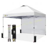 Crown shades 10x10 canopy with 2 sidewalls white