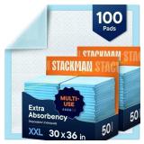 Chucks Pads Disposable Underpads 100-Pack