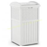 Suncast GHW1732WH 33 gal Trashcan White
