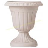 Arcadia Classic Plastic Urn Planter, Taupe