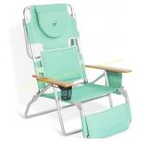 Ostrich Deluxe 3-N-1 Beach Chair, Teal