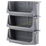 IRIS Jumbo Open Front Storage Bins, 3pk