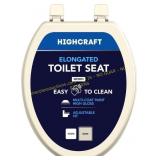 HIGHCRAFT Elongated Toilet Seat, Hinges