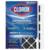 Clorox 16x25x1 MERV 8 with Carbon, 4-Pack