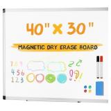 NEWBULIG White Board 40x30 Magnetic Dry Erase