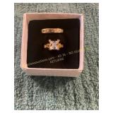 Unverified 1ct Size 7 Diamond Gold Ring