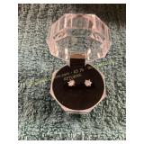 Unverified White Gold + Diamond Stud Earrings