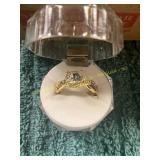 Unverified 1ct Size 8 Diamond Gold Ring