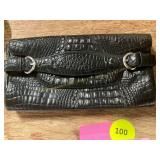 Coldwater Creek Croc Patterned Clutch