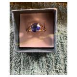 Unverified Vin. Size 5.5 Blue Sapphire Ring