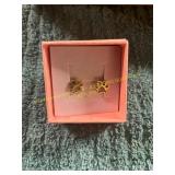 Unverified Gold Paw Print Earrings