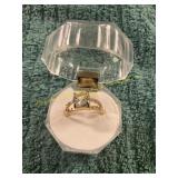 Unverified Size 7 Ladies 1ct Gold Diamond Ring