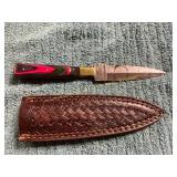 Damascus Knife with Sheath