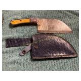 Damascus Knife with Sheath