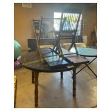 Dining Table + Folding Chairs