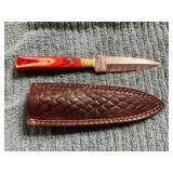 Damascus Knife with Sheath